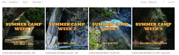 Summercamp dates 2024