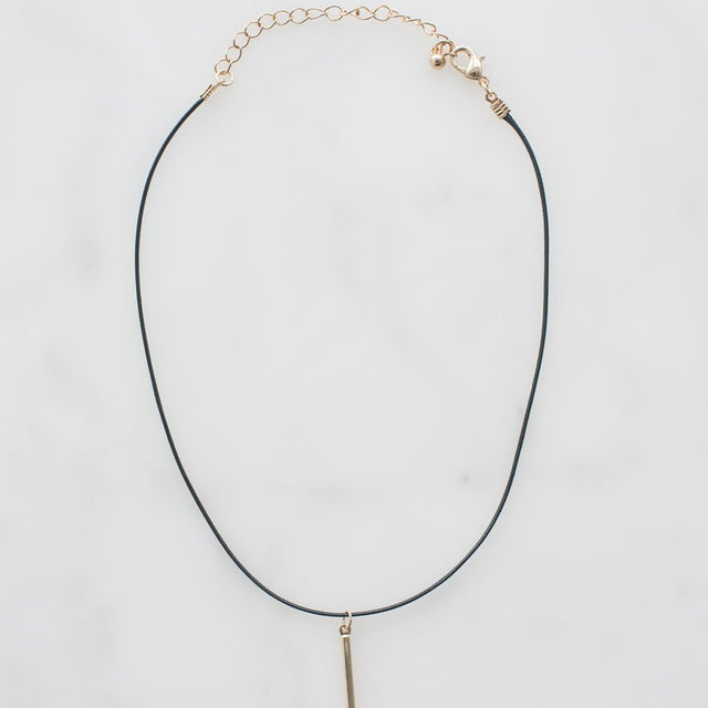 Choker with Gold Pendant