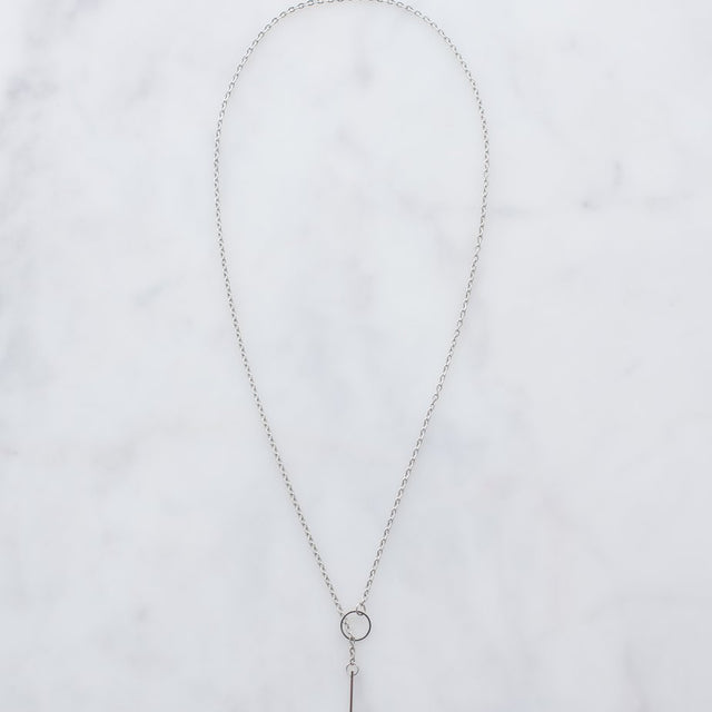 Product Image of Silver Threader Necklace #1