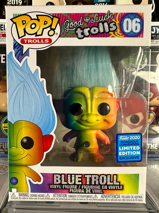 Funko Pop! Trolls Good Luck Trolls Blue Troll 06 Exclusivo