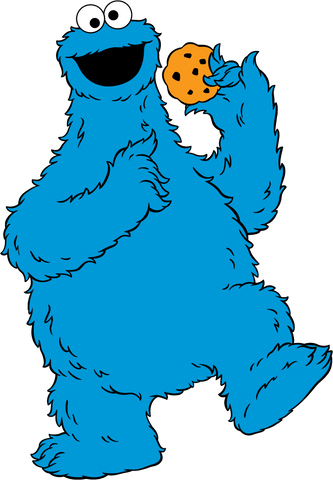 Cookie monster, le monstre qui adore les cookies