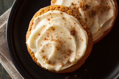 Cookie à la citrouille et glaçage crémeux