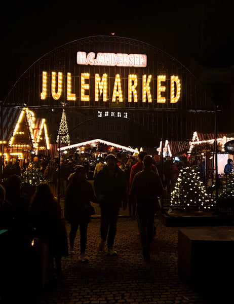 Marché de Noël de Copenhague et lumières