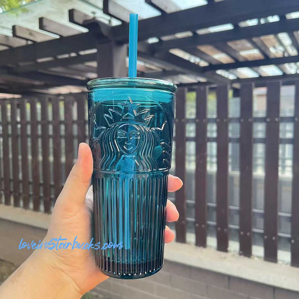 US$ 39.99 - Starbucks 2022 China Anniversary Ocean Siren Mermaid 20oz Glass  Cup Tumbler ship after 5th Oct. - m.