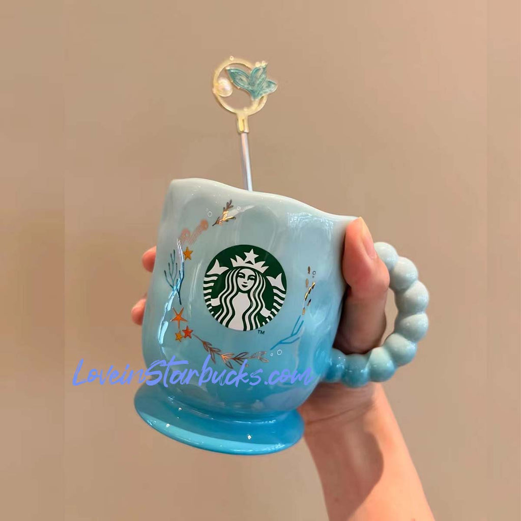 Starbucks China 2023 Summer wildflowers yellow Flower lid straw glass