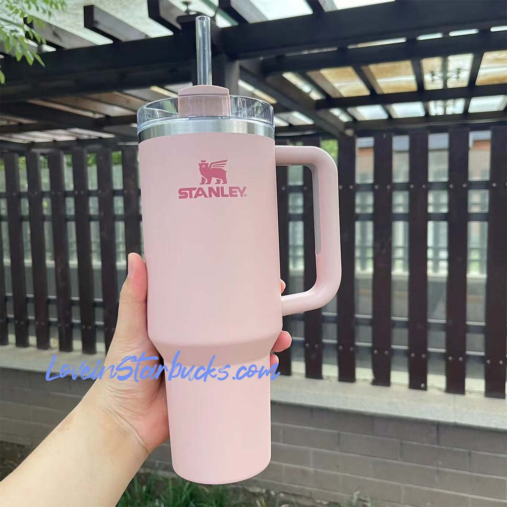 Authentic Stanley Quencher H2.0 FlowState Tumbler 14oz (Pink Dusk)