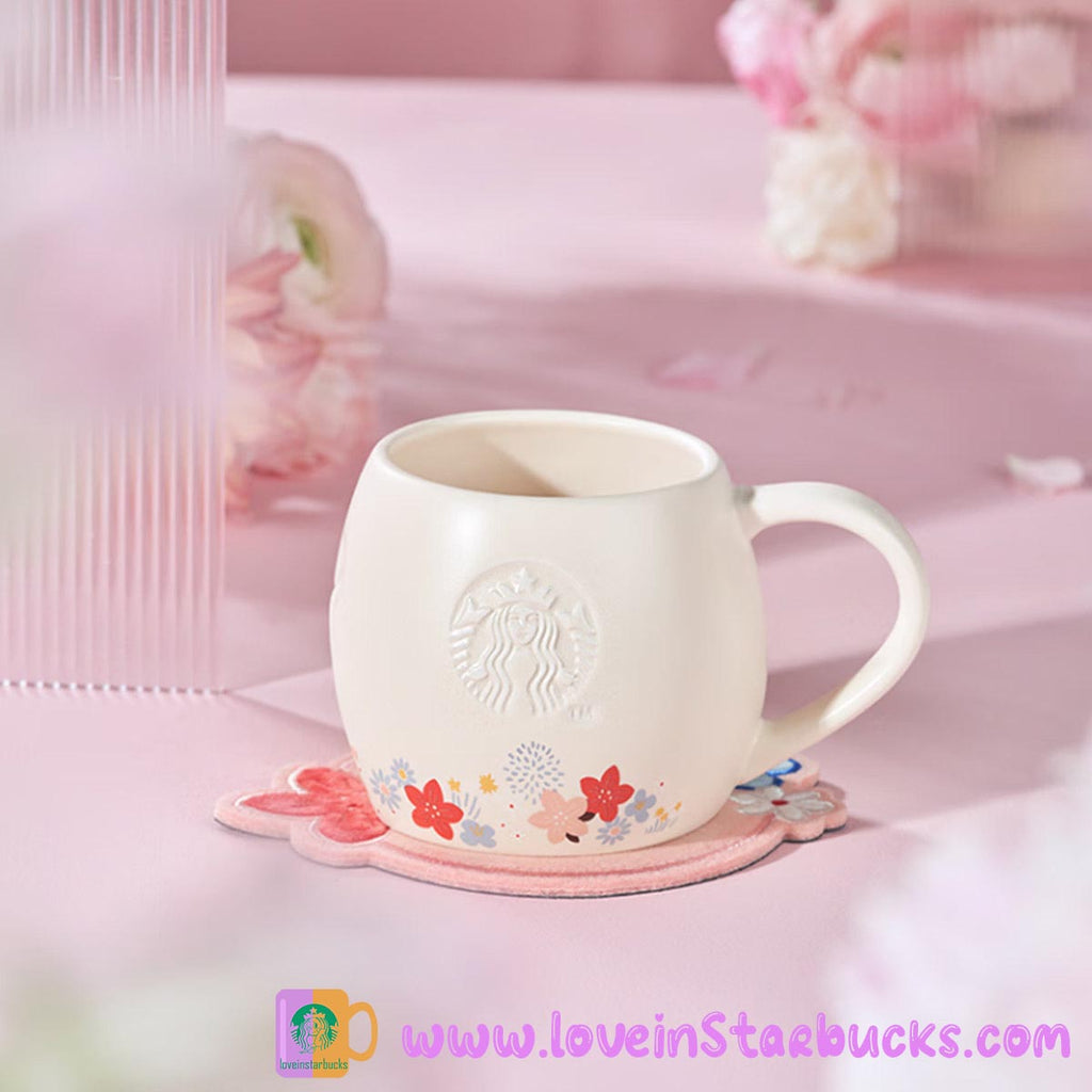 Starbucks Mug Flower Bouquet 296ml - Japanese Starbucks Mugs - Mugs Fo