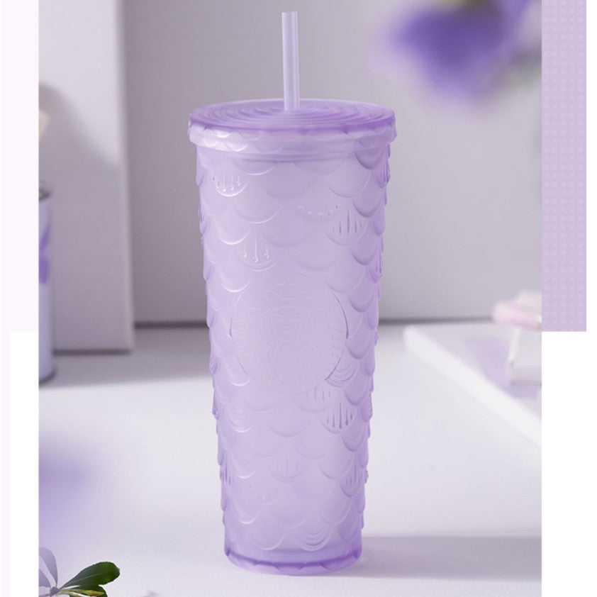 Starbucks 550ml/19oz Metallic Purple Stainless Steel Straw Cup