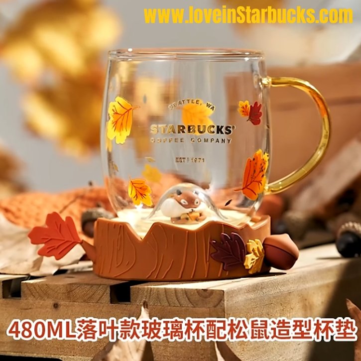 400ml/14oz Warm Autumn Squirrel Cup and Teapot Set (Starbucks Autumn Forest  2022) – Ann Ann Starbucks