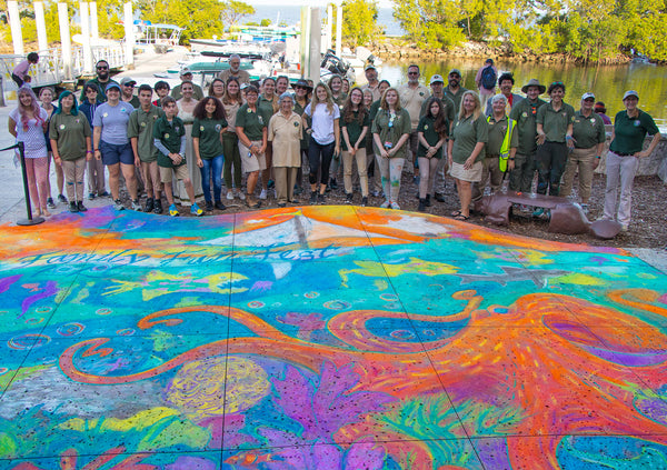 Family Fun fest Community Mural at Biscayne National Park