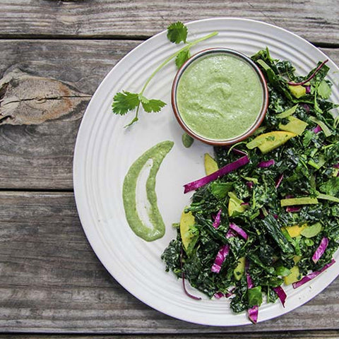 Spirulina Salad & Dressing Recipe – ChocolaTree Organic Oasis