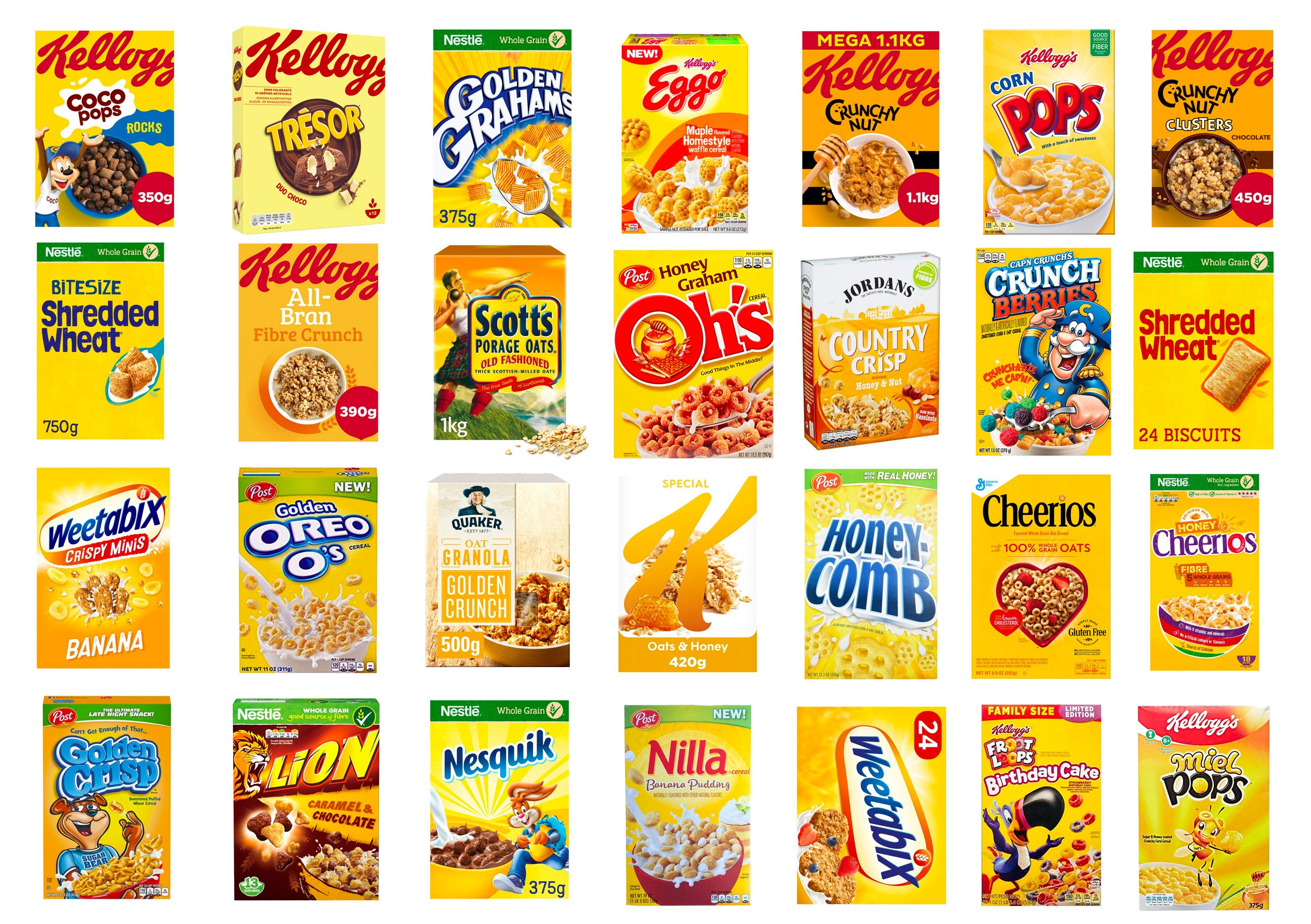 Why are so many cereal boxes yellow? | Cereal Killer UK