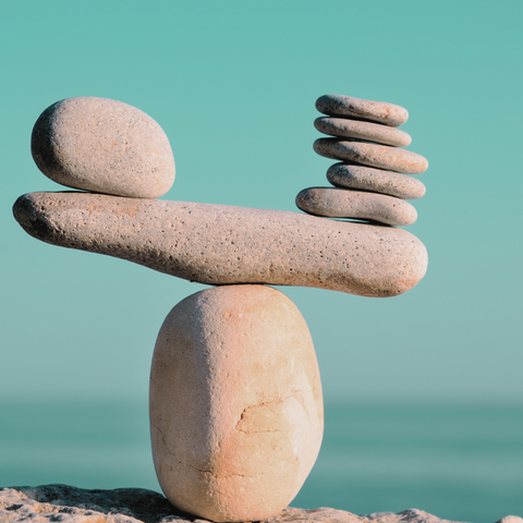 Hormonal Imbalance. stones balancing on stones