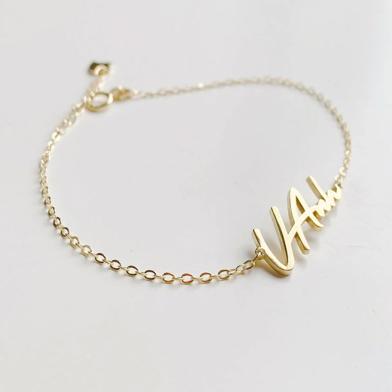 Custom Nameplate Bracelet  MUSE Custom Jewelry