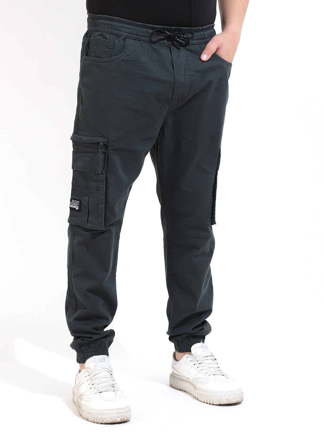 CARGO PANTS - Hunter green