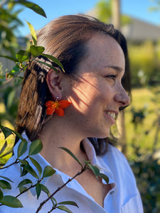 Flower earrings Pensamiento – Maribel Conscious Marketplace