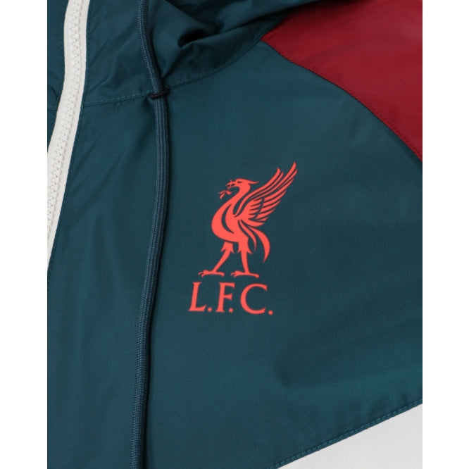 lfc nike mens fossil hooded windrunner