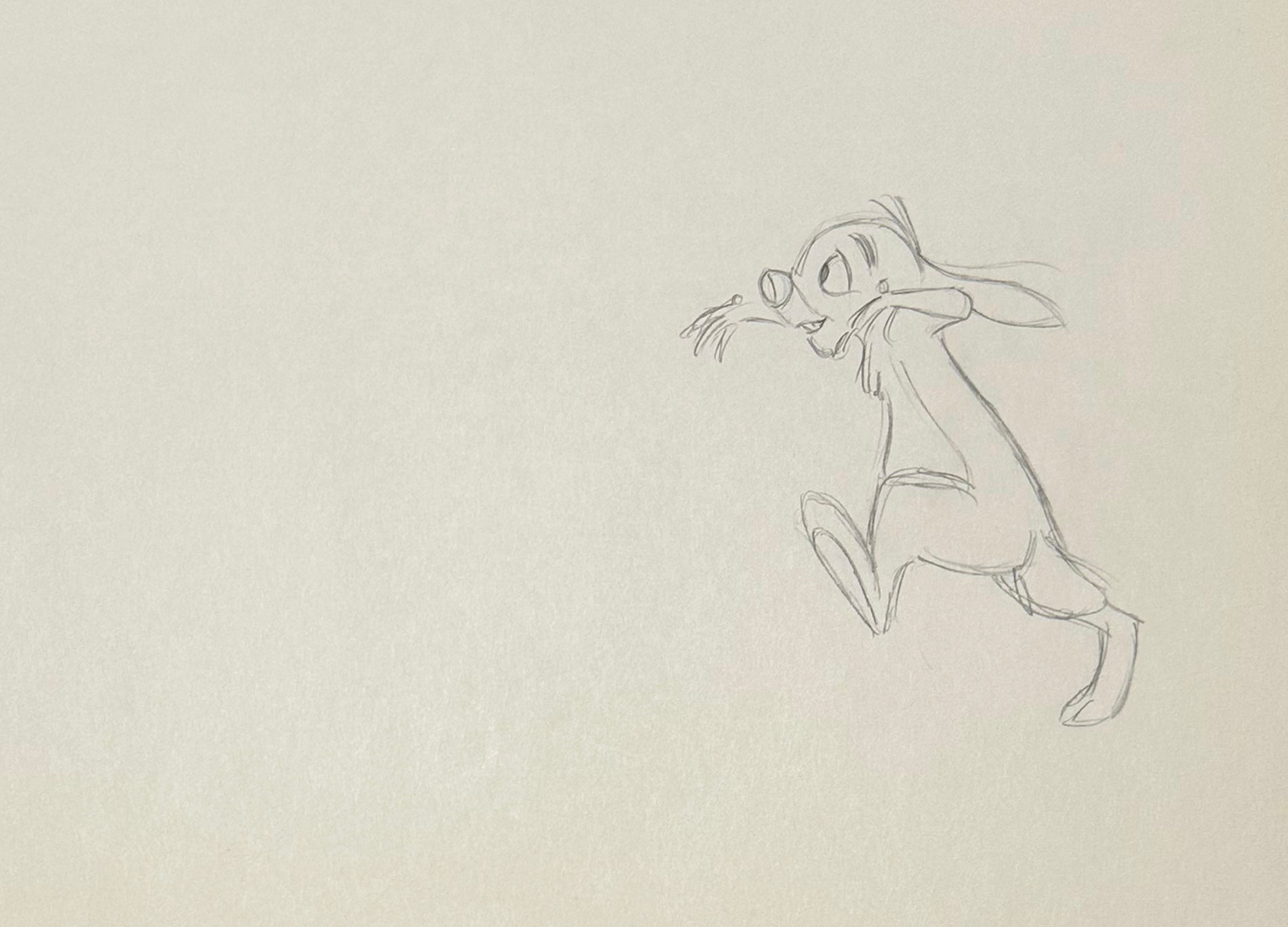 Original Walt Disney Production Drawing from Winnie the Pooh featuring Rabbit