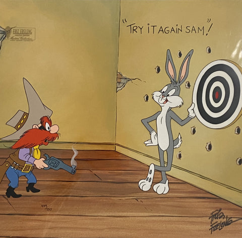 Lot Detail - Friz Freleng Signed Bugs Bunny Poster and Sylvester and  Tweety LE Cel – Plus LE Bugs Bunny Cel (BAS)