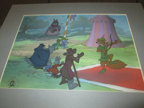 Robin Hood Original Production Cel: Maid Marian and Lady Kluck
