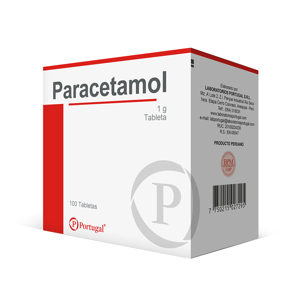 Paracetamol Tab 1g. - Blister – BOTICAPORTUGAL
