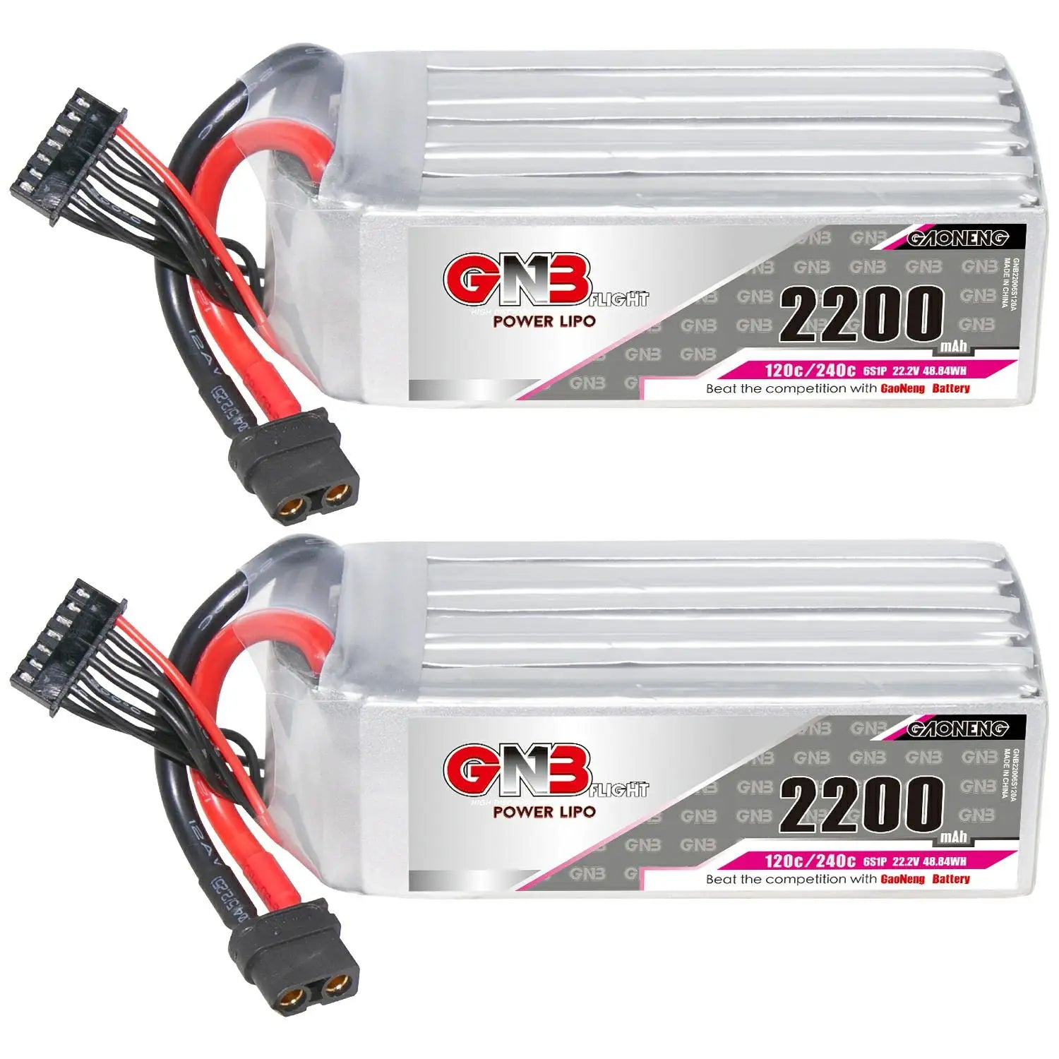 GAONENG GNB 22.2V 2200mAh 6S 120C XT60 LiPo Battery For 250-330mm Brushless Drone Blade Scimitar LRX Quad Align E-flite Airplane