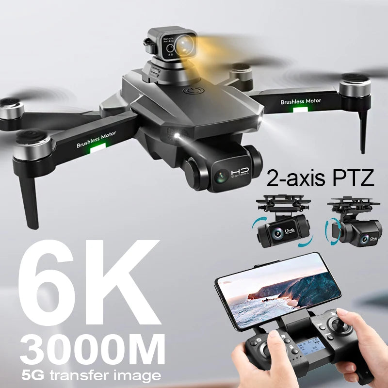 RG101 PRO GPS Drone 8K Dual Camera 3-axis PTZ Professional Dron 5G Intelligent Obstacle Avoidance Brushless Quadcopter Airplane