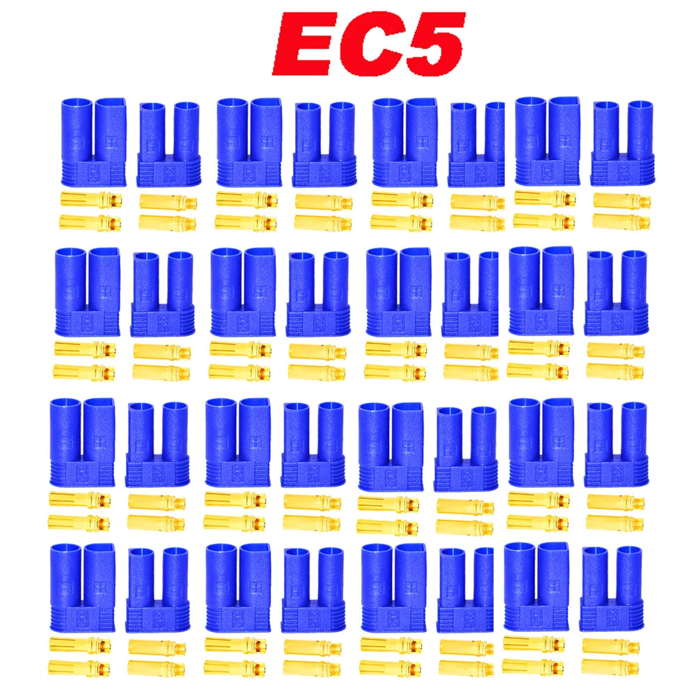 10-100PCS EC5 Male Female Bullet Connector Plug the Upgrade For RC FPV Lipo Battery RC Quadcopter