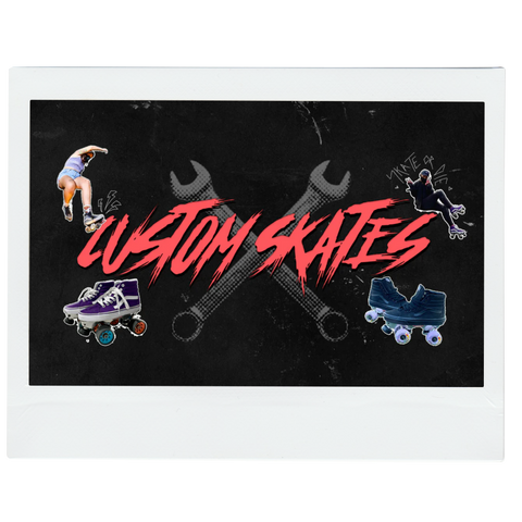 Custom Skates polaroid with Vans Roller Skates