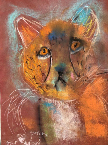 Feline Art Competition 10 yrs and under winner. Read more on Fang & Fur.
