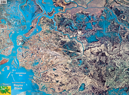 Bayou Black Aerial Chart LA15