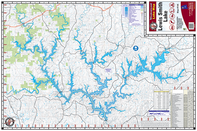 lewis-smith-lake-fishing-map-106-keith-map-service-inc