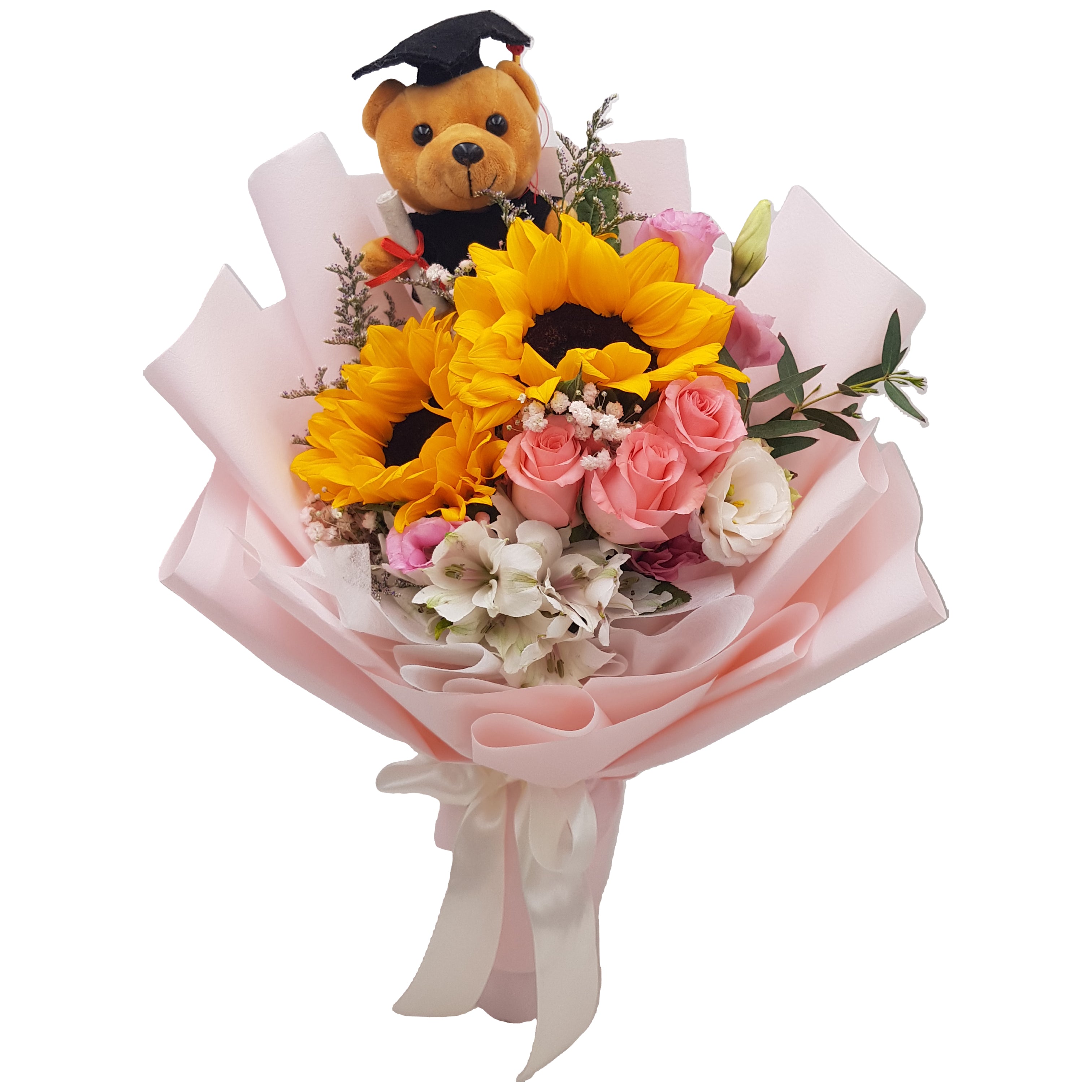 Graduation Bouquet with Sunflowers and 