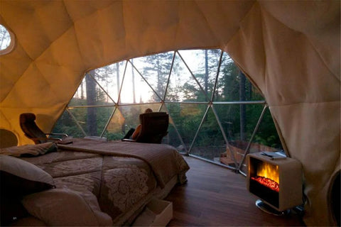 Glamping - Dome Tent Fireplace