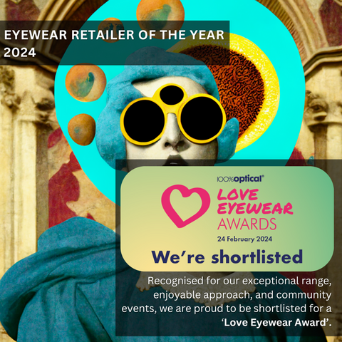 The Optical Gallery Opticians 'Love Eyewear Awards' 'Eyewear Retailer of the Year'