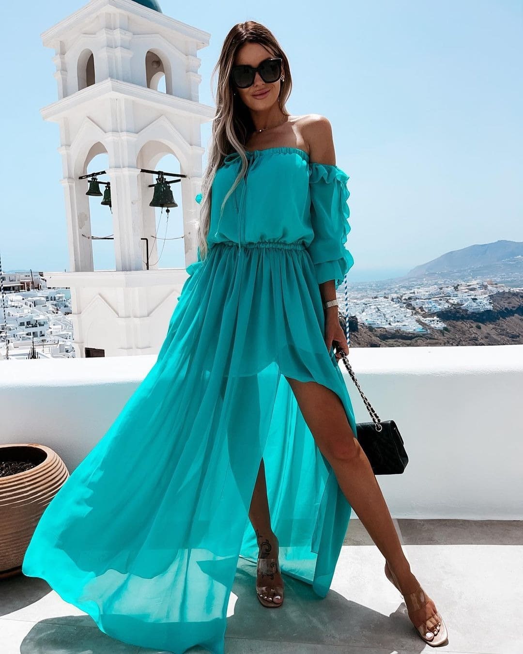 Vestido Longo Tomara que Caia Boêmio Chiffon