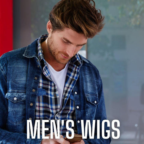 Mens wigs are very similar to women's wigs. Attention to detail at the sides and front hair line are particularly crucial for men's wigs.