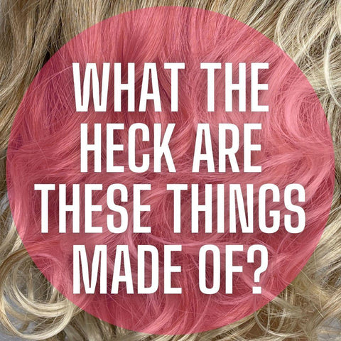 What are synthetic wigs made of?