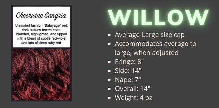 Willow is a fun and flirty curly synthetic wig