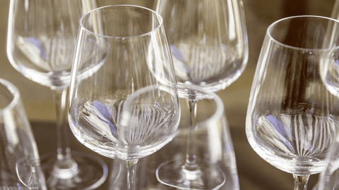 crystal wine glassware