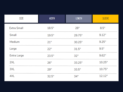 Sizing Guide