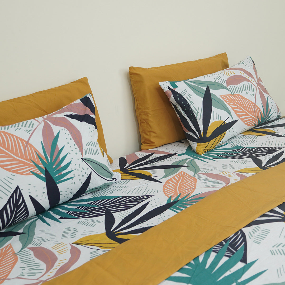 Leafy Galleria King Bedsheet Set