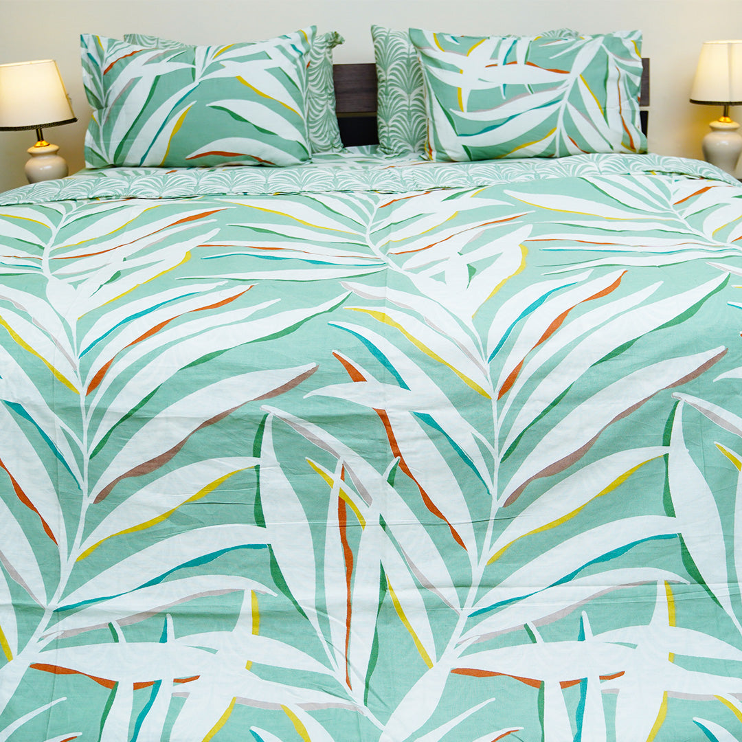 Emerald Garden King Bedsheet Set