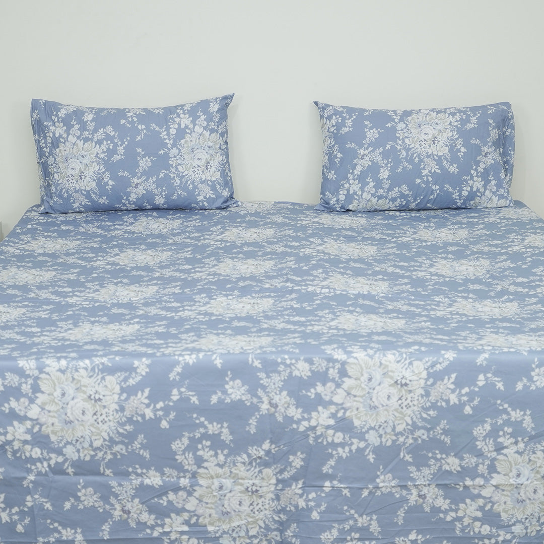 Astrantia Cotton Sateen King Bedsheet Set