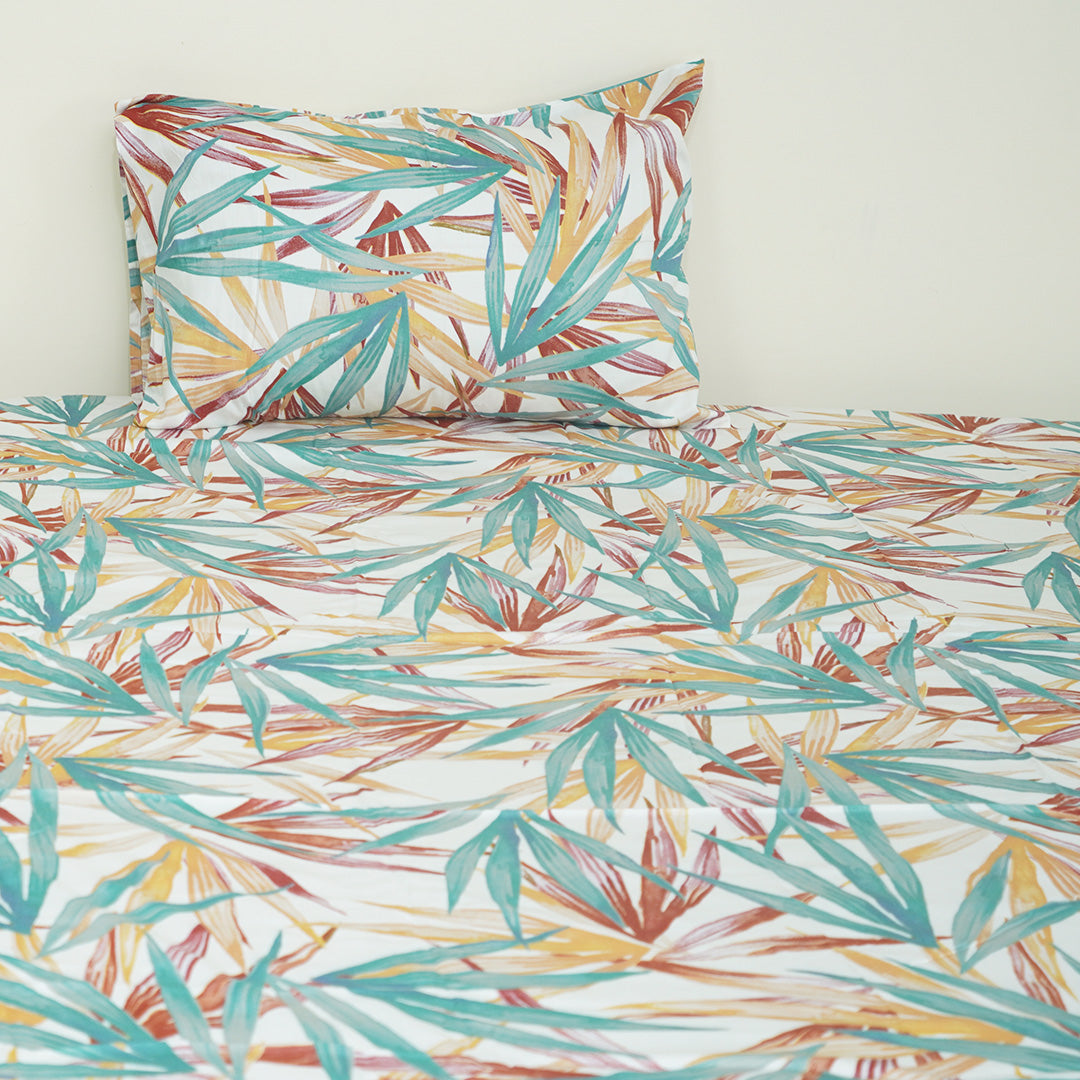 Tropical Sienna Single Bedsheet Set