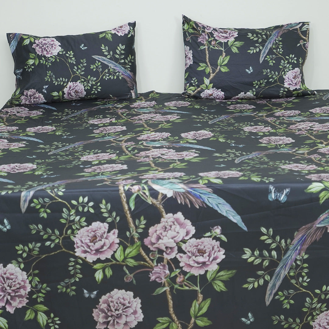 Cecilia Cotton Sateen King Bedsheet Set