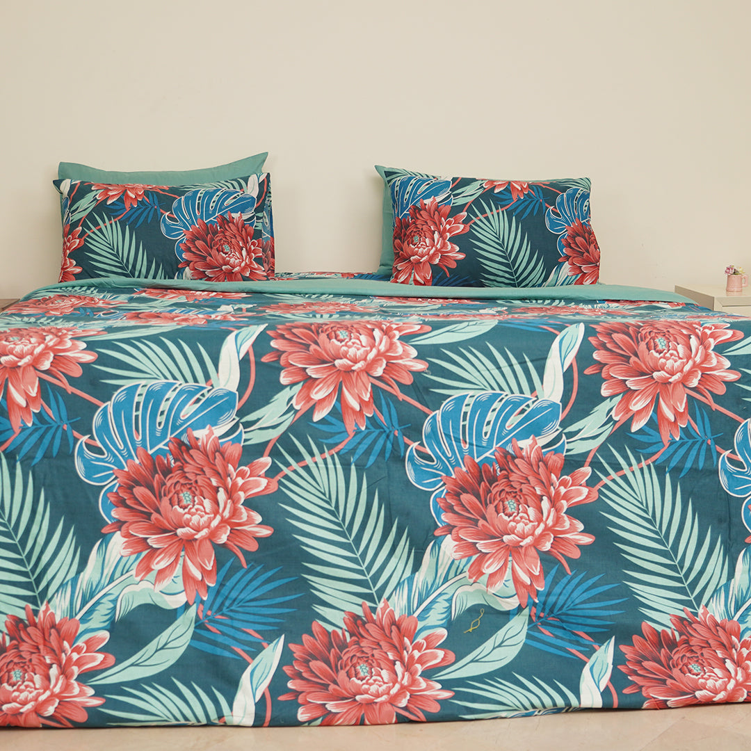 Tropical Rush King Bedsheet Set