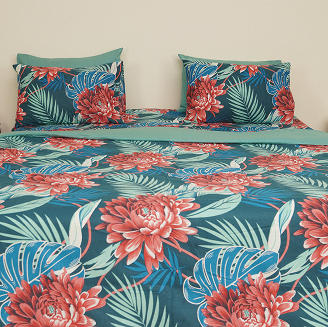 Tropical Rush King Bedsheet Set