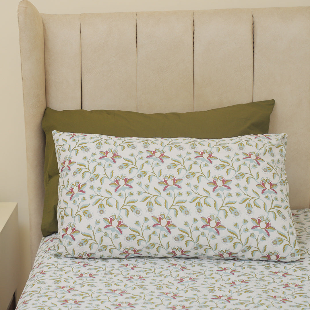 Rosa-Russet King Bedsheet Set