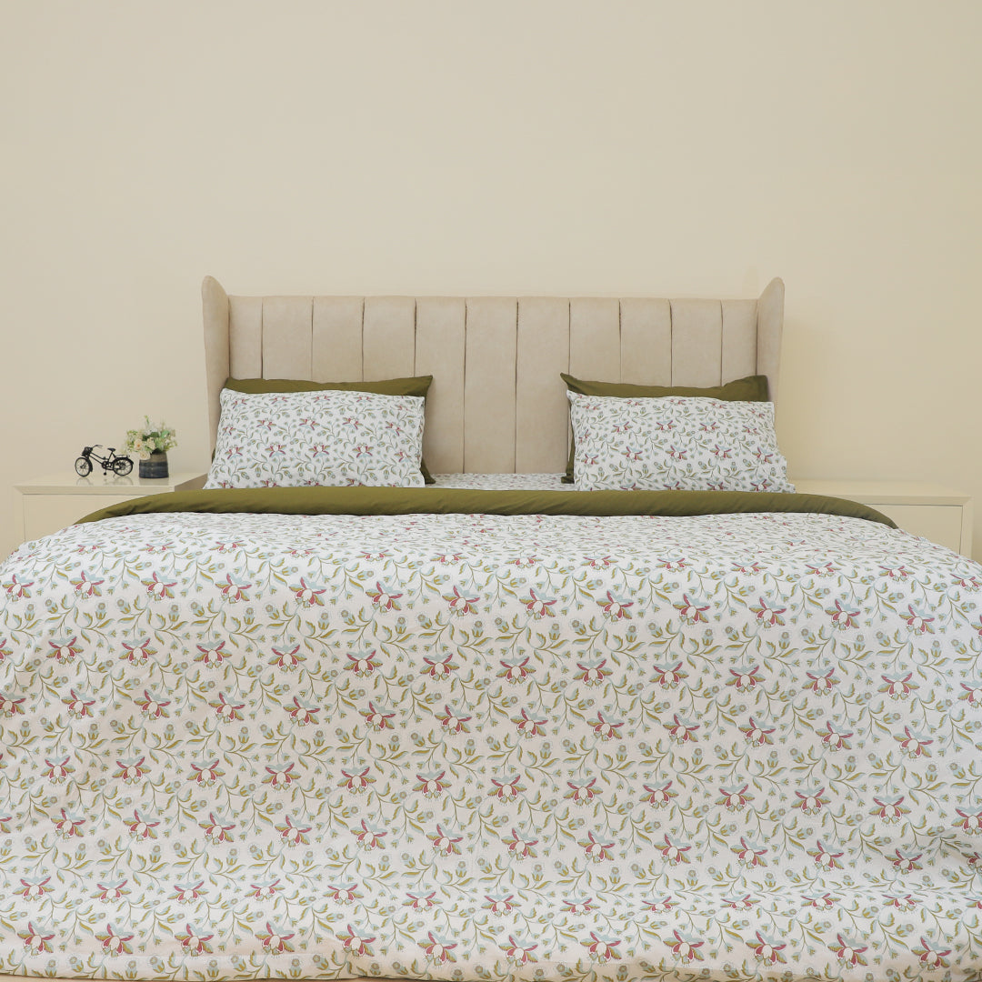 Rosa-Russet King Bedsheet Set